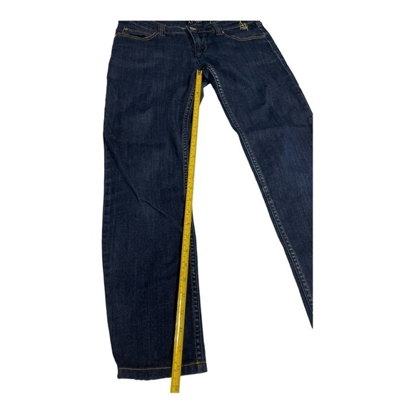 ARMANI Jeans vintage blue denim pants, low waist, regular fit indigo zip up 28 - Picture 11 of 15